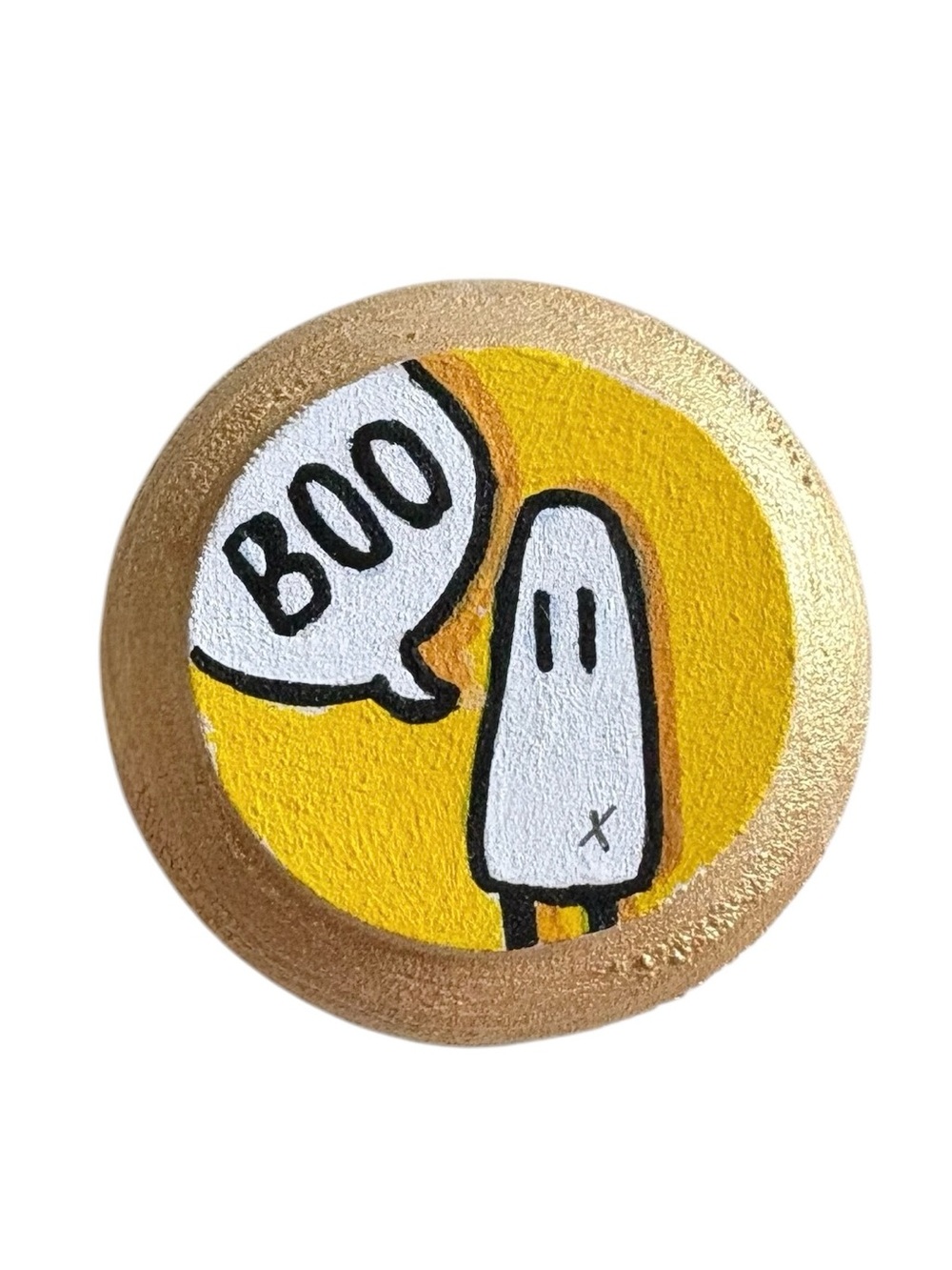 Boo Ghost- Mini Painting Magnet